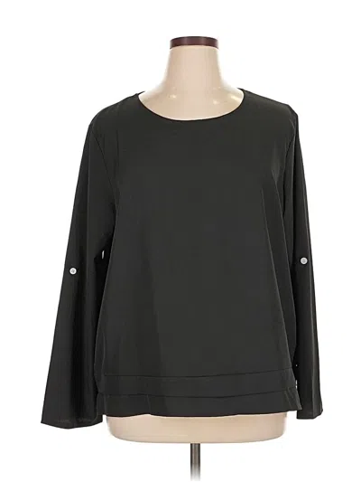 Pre-owned Unbranded Long Sleeve Blouse In Black