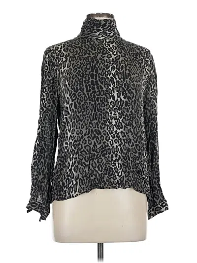 Pre-owned Unbranded Long Sleeve Blouse In Black