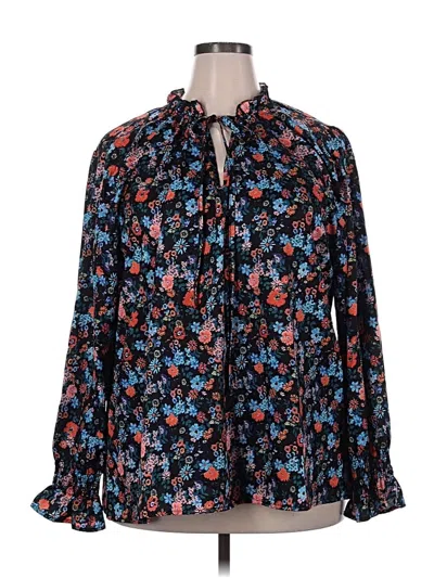 Pre-owned Unbranded Long Sleeve Blouse In Black
