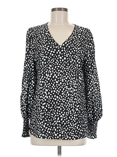 Pre-owned Unbranded Long Sleeve Blouse In Black