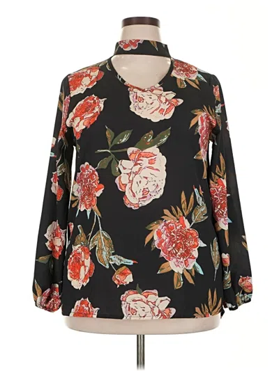Pre-owned Unbranded Long Sleeve Blouse In Black