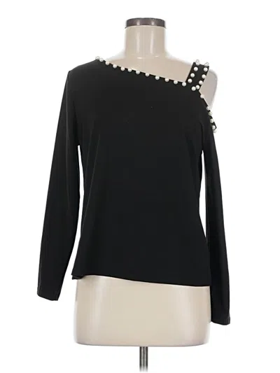 Pre-owned Unbranded Long Sleeve Blouse In Black