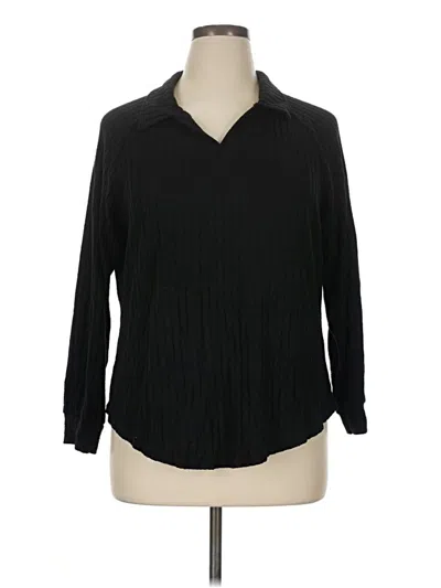 Pre-owned Unbranded Long Sleeve Blouse In Black