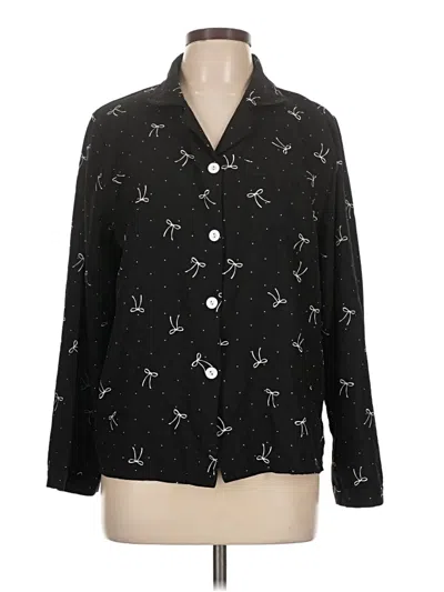 Pre-owned Unbranded Long Sleeve Blouse In Black