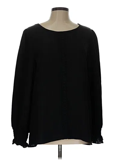 Pre-owned Unbranded Long Sleeve Blouse In Black