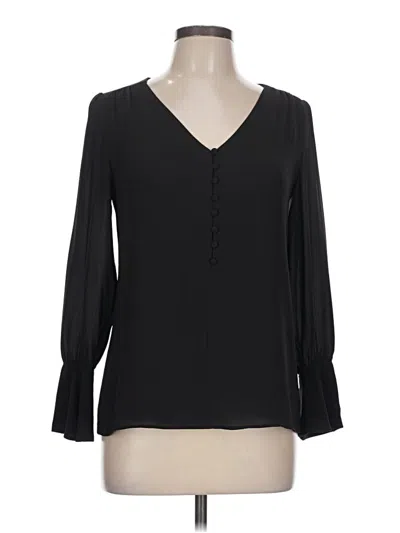 Pre-owned Unbranded Long Sleeve Blouse In Black
