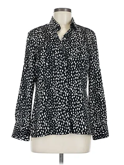 Pre-owned Unbranded Long Sleeve Blouse In Black