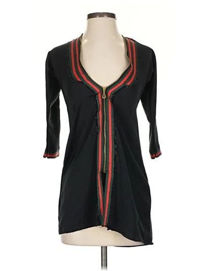 Pre-owned Unbranded Long Sleeve Blouse In Black