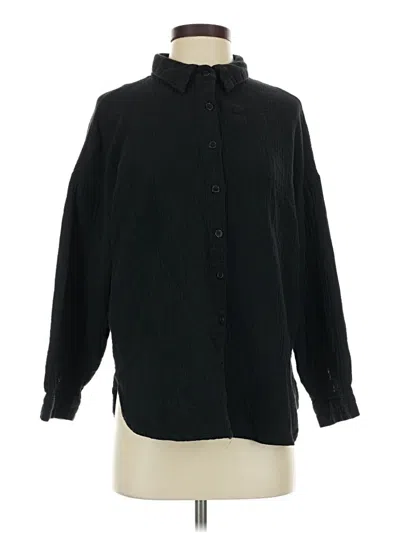 Pre-owned Unbranded Long Sleeve Blouse In Black