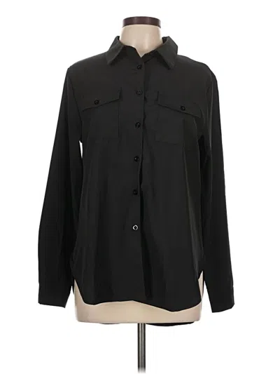 Pre-owned Unbranded Long Sleeve Blouse In Black