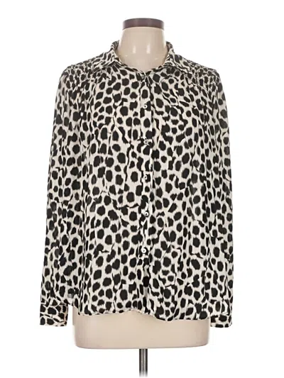 Pre-owned Unbranded Long Sleeve Blouse In Black