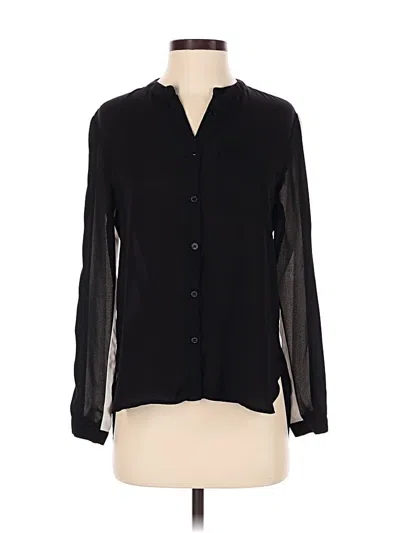 Pre-owned Unbranded Long Sleeve Blouse In Black