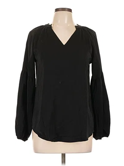 Pre-owned Unbranded Long Sleeve Blouse In Black