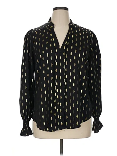 Pre-owned Unbranded Long Sleeve Blouse In Black