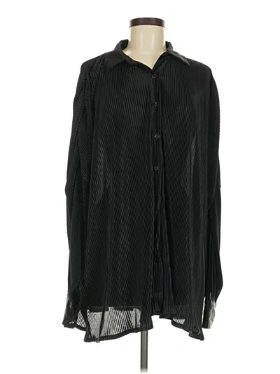 Pre-owned Unbranded Long Sleeve Blouse In Black
