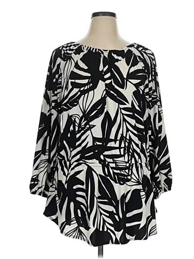 Pre-owned Unbranded Long Sleeve Blouse In Black