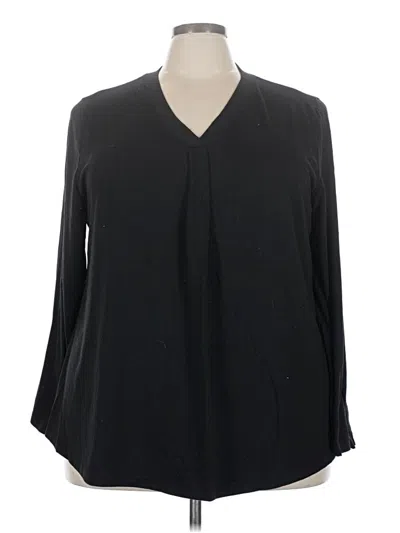 Pre-owned Unbranded Long Sleeve Blouse In Black