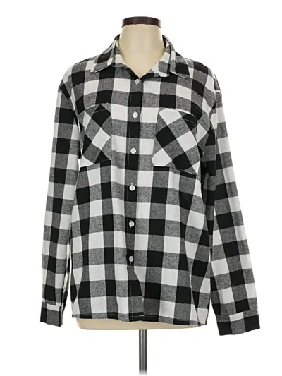 Pre-owned Unbranded Long Sleeve Blouse In Black