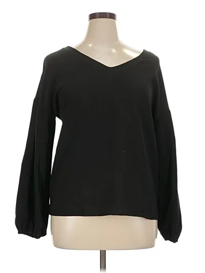 Pre-owned Unbranded Long Sleeve Blouse In Black