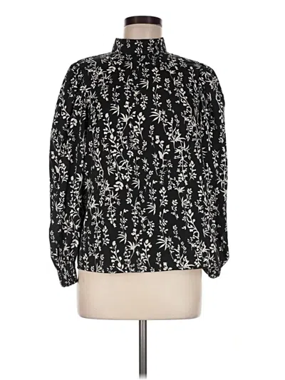 Pre-owned Unbranded Long Sleeve Blouse In Black