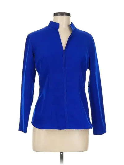 Pre-owned Unbranded Long Sleeve Blouse In Blue