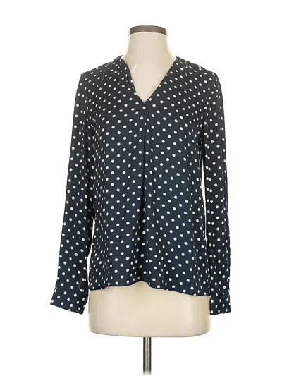 Pre-owned Unbranded Long Sleeve Blouse In Blue