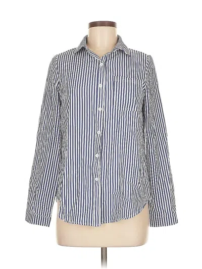 Pre-owned Unbranded Long Sleeve Blouse In Blue