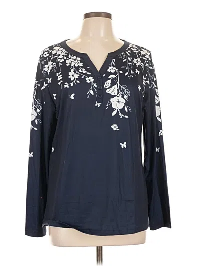 Unbranded Long Sleeve Blouse In Blue