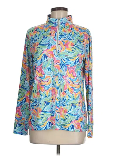 Pre-owned Unbranded Long Sleeve Blouse In Blue