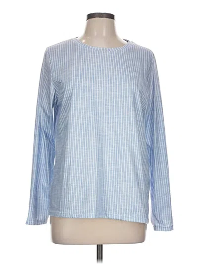 Pre-owned Unbranded Long Sleeve Blouse In Blue