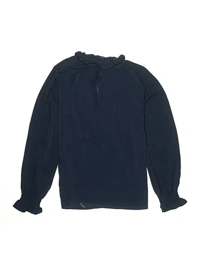 Pre-owned Unbranded Kids' Long Sleeve Blouse In Blue