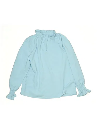 Pre-owned Unbranded Kids' Long Sleeve Blouse In Blue