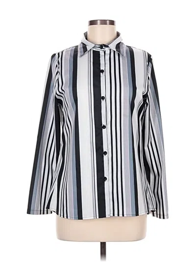 Pre-owned Unbranded Long Sleeve Blouse In Blue