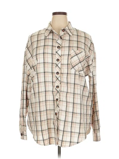 Pre-owned Unbranded Long Sleeve Blouse In Brown