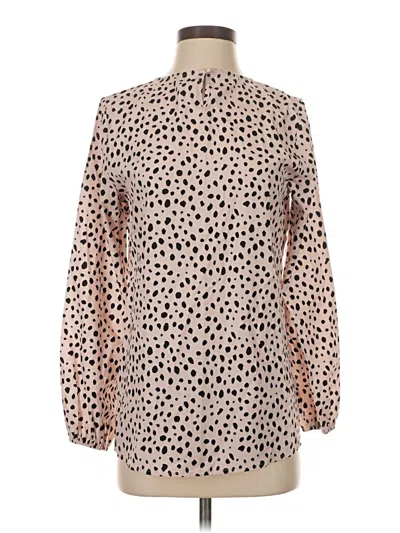 Pre-owned Unbranded Long Sleeve Blouse In Brown
