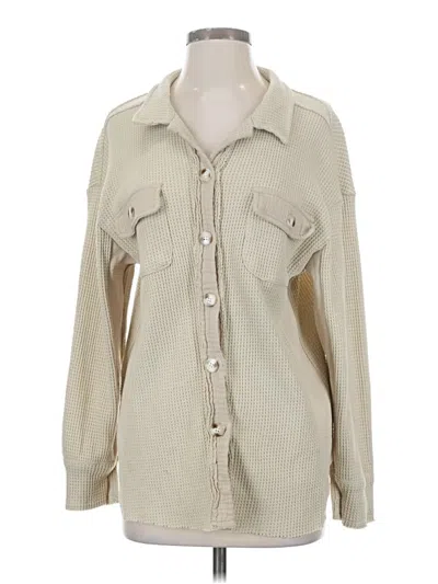 Pre-owned Unbranded Long Sleeve Blouse In Brown
