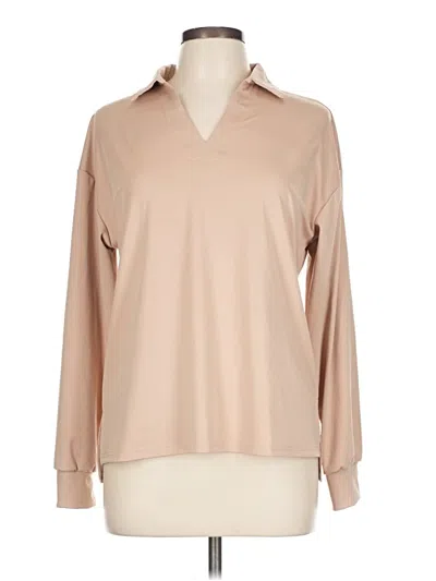 Pre-owned Unbranded Long Sleeve Blouse In Brown