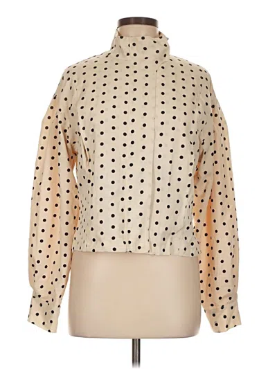 Pre-owned Unbranded Long Sleeve Blouse In Brown
