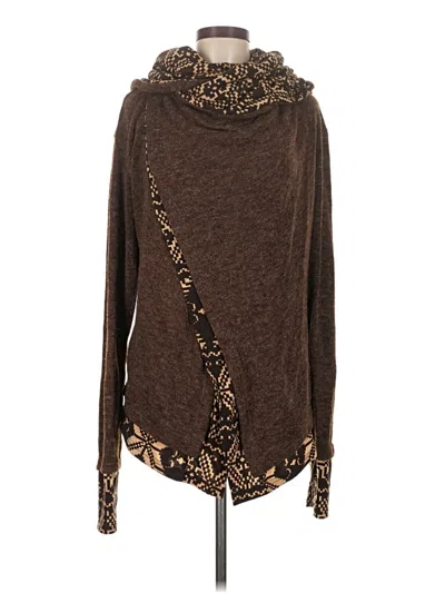 Pre-owned Unbranded Long Sleeve Blouse In Brown