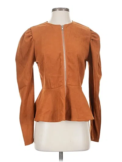 Pre-owned Unbranded Long Sleeve Blouse In Brown