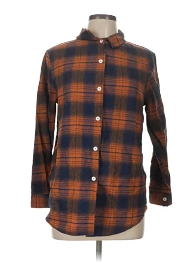 Pre-owned Unbranded Long Sleeve Blouse In Brown
