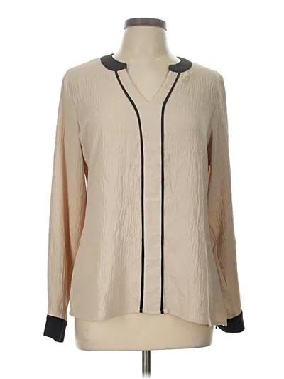 Pre-owned Unbranded Long Sleeve Blouse In Brown