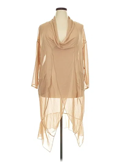 Pre-owned Unbranded Long Sleeve Blouse In Brown