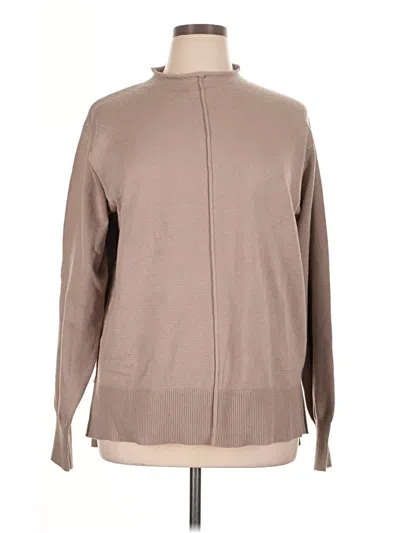 Pre-owned Unbranded Long Sleeve Blouse In Brown