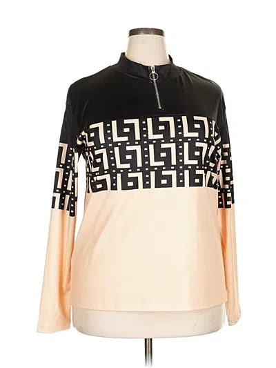 Pre-owned Unbranded Long Sleeve Blouse In Gold