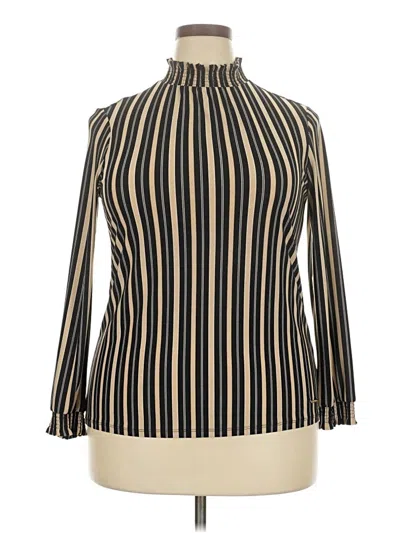 Pre-owned Unbranded Long Sleeve Blouse In Gold