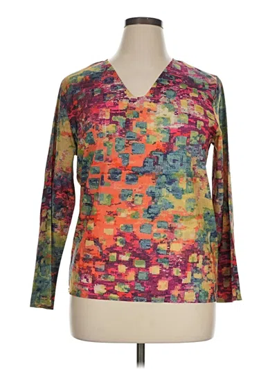 Unbranded Long Sleeve Blouse In Gold