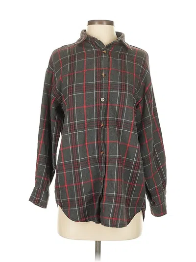 Pre-owned Unbranded Long Sleeve Blouse In Gray