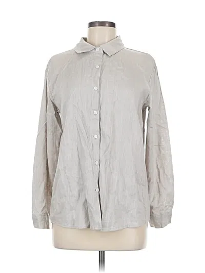 Pre-owned Unbranded Long Sleeve Blouse In Gray