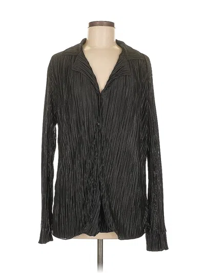 Pre-owned Unbranded Long Sleeve Blouse In Gray